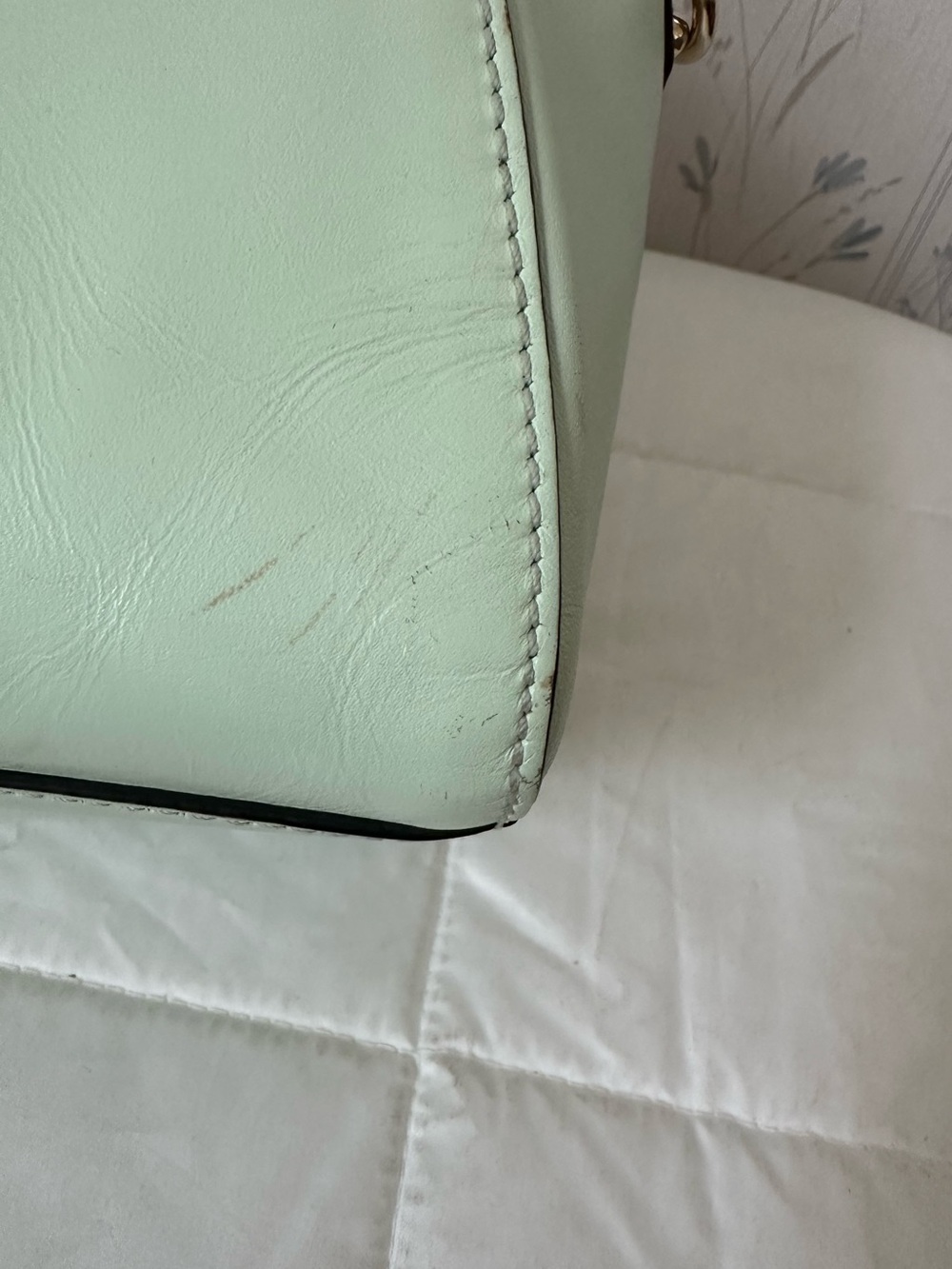 Kate Spade Mint Green Leather Satchel - Picture 16 of 16